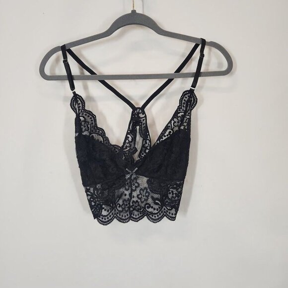 Shein 4 Piece Lingerie Set in Black‎ Floral Lace - Size XL - Picture 2 of 8